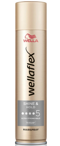 Wellaflex lak na vlasy 250ml Shiny&Hold 5