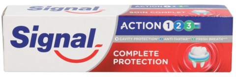 Signal zubná pasta 75ml Action 123 Complete Protection