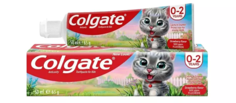 Colgate detská zubná pasta 50ml Strawberry 0-2r