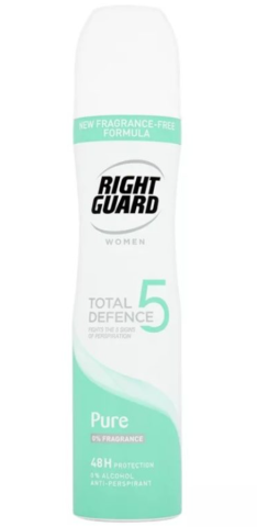 Right Guard deodorant 250ml Pure