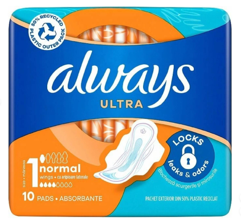 Always Classic Normal hygienické vložky s krídelkami 10ks