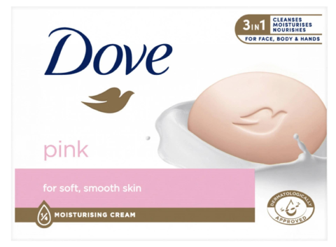 Dove tuhé mydlo 90g Pink