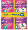 Always Platinum hygienické vložky s krídelkami 48ks Normal 1