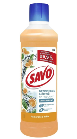 Savo dezinfekčný čistič na podlahy Pomaranč&Mäta 1l