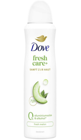 Dove antiperspirant 150ml Fresh Care+ Fresh Melon 0% Alcohol