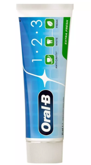 Oral-B zubná pasta 75ml 1.2.3 Extra Fresh