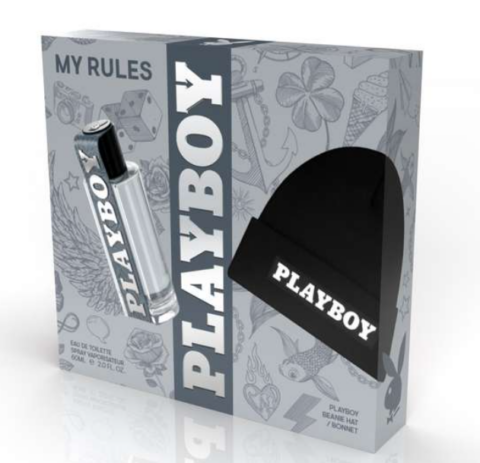 Darčekový set Playboy My Rules EDT 60ml+čiapka