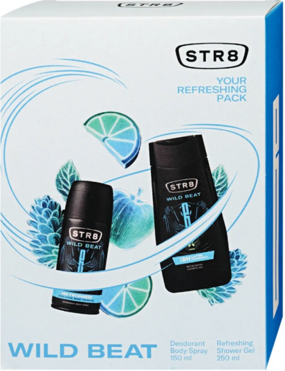 Darčekový set STR8 Wild Beat antiperspirant 150ml+sprchový gél 250ml