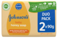 Johnson’s detské mydlo Honey 2x90g