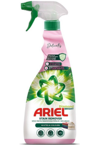 Ariel odstraňovač škvŕn v spreji 750ml Diamond Bright Color&White Delicate
