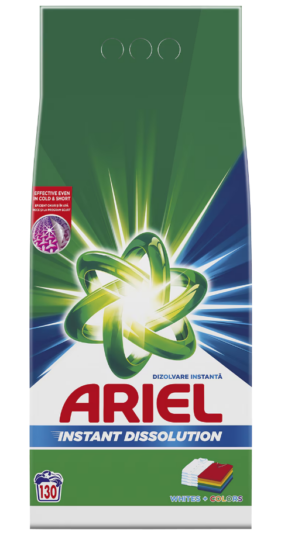 Ariel prací prášok 9,75kg 130pd Whites+Colors