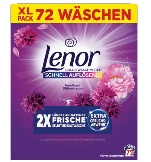 Lenor prací prášok 72pd 3,6kg Color Amethyst Blütentraum