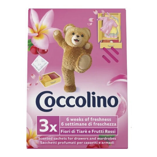 Coccolino Parfumované vrecúško Fiori di Tiaré e Frutti Rossi 3ks