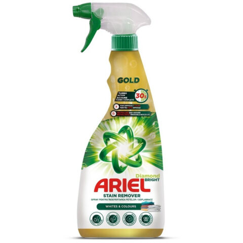Ariel odstraňovač škvŕn v spreji 750ml Diamond Bright GOLD Color&White