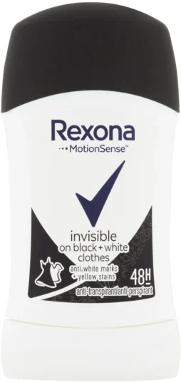 Rexona stick 40ml invisible on Black&White clothes