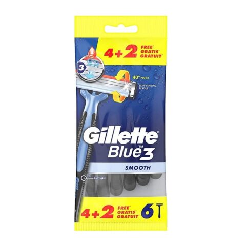 Gillette Blue3 Smooth strojček na holenie 6ks