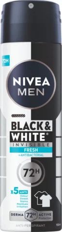 Nivea Men antiperspirant 150ml Black&White invisible fresh 72h