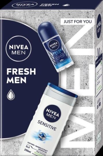 Nivea Men Fresh darčekový set roll-on 50ml+sprchový gél 250ml