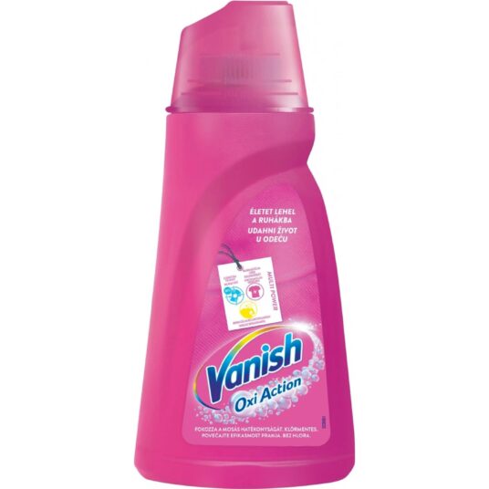 Vanish Oxi Action Pink tekutý odstraňovač škvŕn 1l