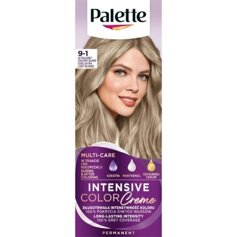 Palette ICC farba na vlasy 50ml 9-1 Zvlášť ľadovo striebro plavá