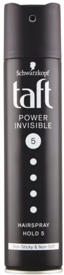 Taft lak na vlasy 250ml Power invisible 5