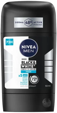 Nivea Men stick 50ml Black&White Invisible Fresh