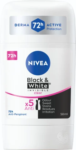 Nivea stick 50ml Black&White Invisible Clear