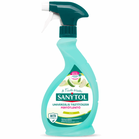 Sanytol dezinfekcia univerzálny čistič s rozprašovačom 500ml Jablko