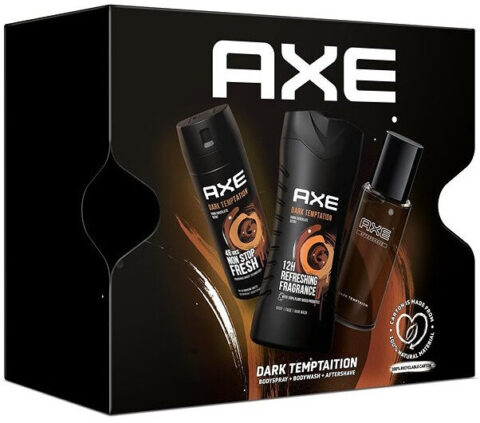 Darčekový set Axe Dark Temptation deodorant 150ml+sprchový gél 250ml+After shave100ml