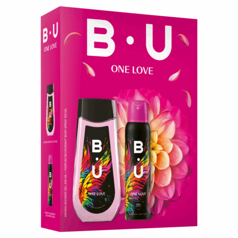 B.U One Love darčekový set deodorant 150ml+sprchový gél 250ml