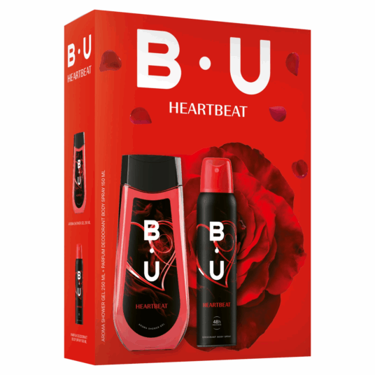 B.U Heartbeat darčekový set deodorant 150ml+sprchový gél 250ml