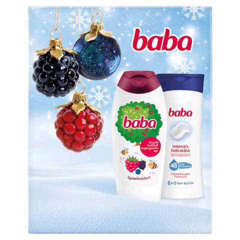 Baba Bobuľove Ovocie darčekový set telové mlieko 400ml+sprchový gél 400ml