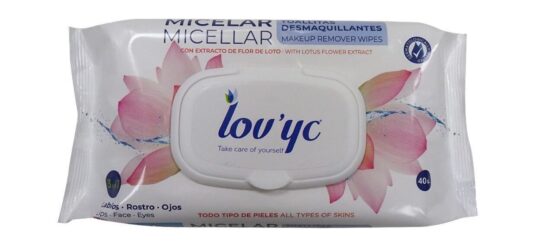Lov´yc vlhčené obrúsky Make Up 40ks 3in1 with Lotus flower extract