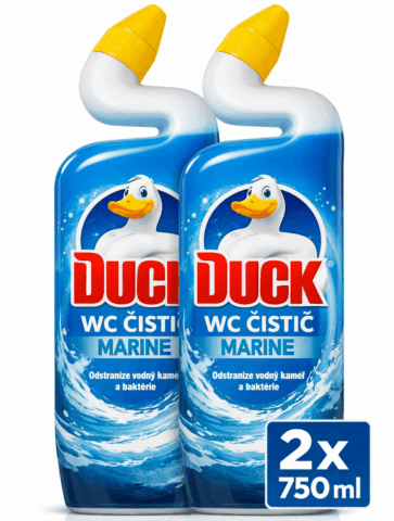 Duck WC čistič 2x750ml Marine