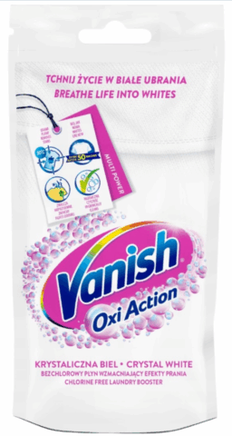 Vanish Oxi Action White tekutý odstraňovač škvŕn 100ml