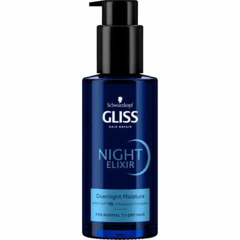 Gliss Night Elixier s pumpou 100ml Aqua Revive