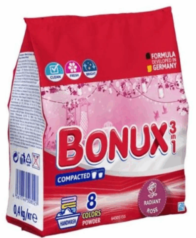 Bonux prací prášok 8pd 400g Radiant rose