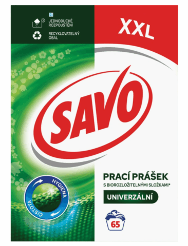 Savo prací prášok Universal 65pd 4,55kg XXL Box