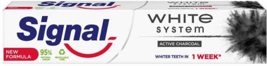 Signal zubná pasta 75ml White System Charchoal