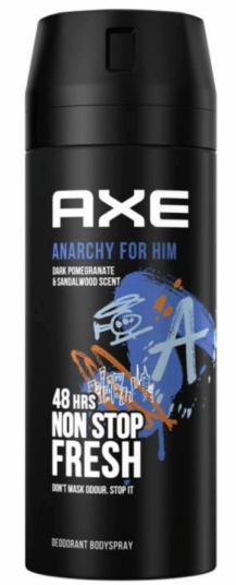 Axe deodorant 150ml Anarchy for him