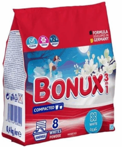 Bonux prací prášok 8pd 400g White Lilac