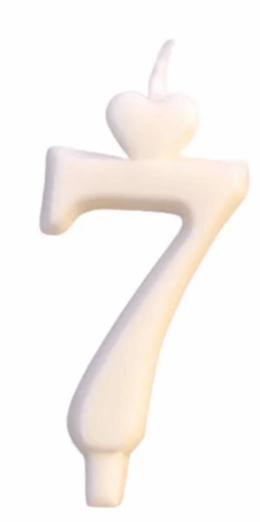 Sviečka narodeninová číslo 7
