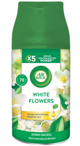 Air Wick osviežovač náhradná náplň 250ml White Flowers