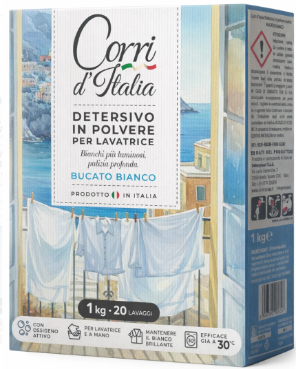 Corri d´Italia prací prášok 20pd 1kg Bianco