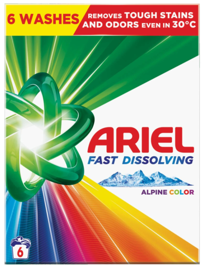 Ariel prací prášok 330g 6pd Color